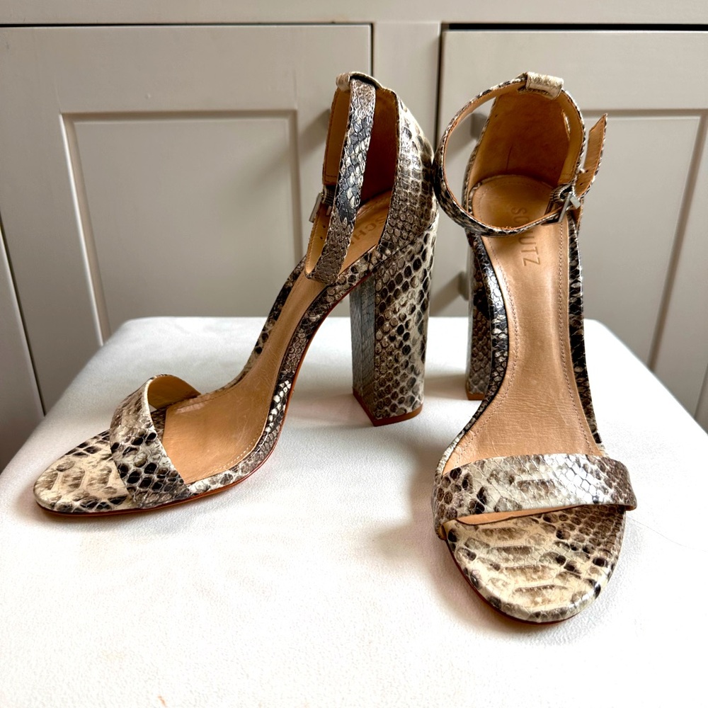Shutz Python Heels - image 1
